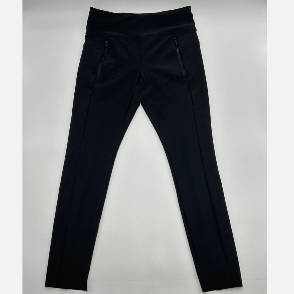 Athleta Stellar Commuter Pants Sz 0P Black Zip Pockets